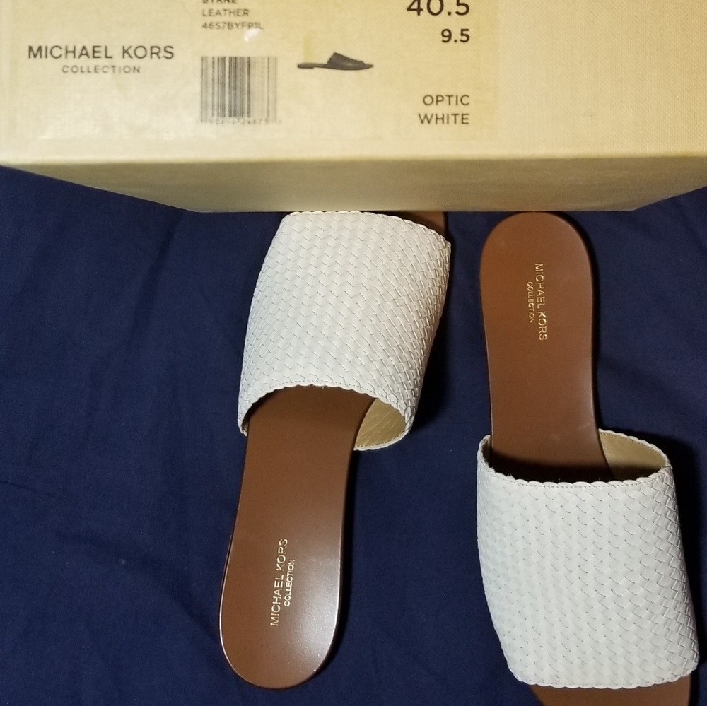 Michael Kors Leather Mesh, Women Sz 9.5 White